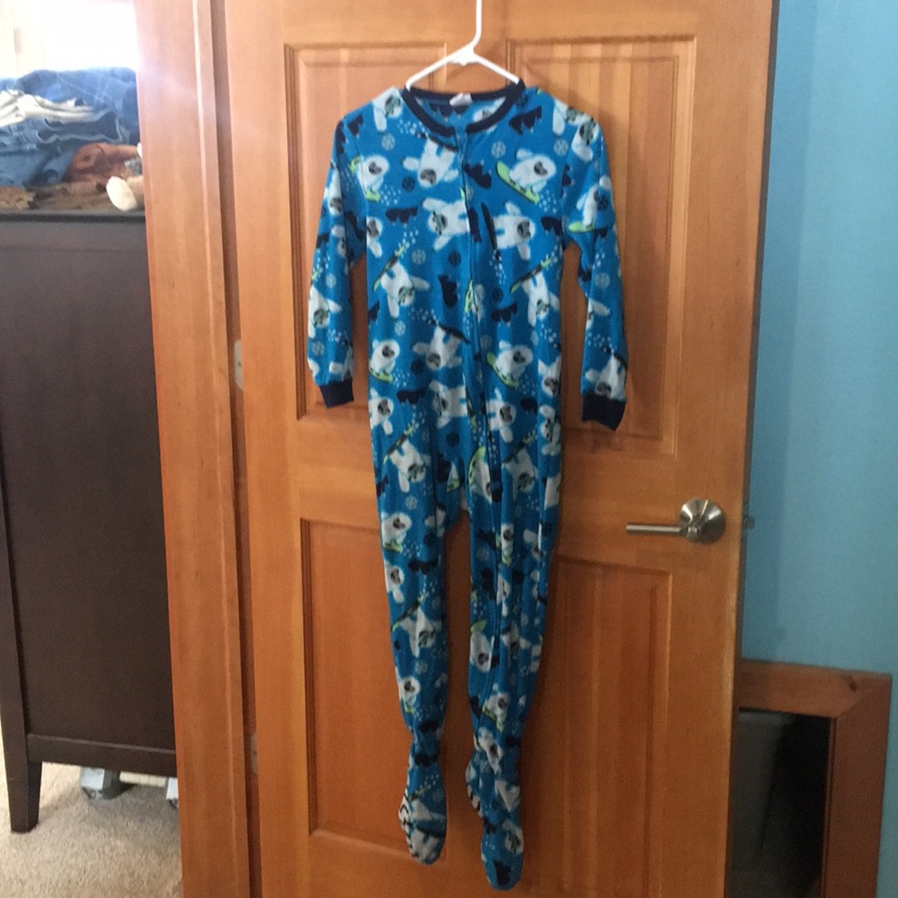 Boys footed pajamas